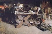 Anders Zorn brodbakning oil painting artist